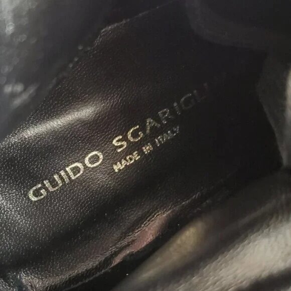 Guido Sgariglia Leather Colorblock Lace Up Boots SZ 9 - Picture 7 of 10